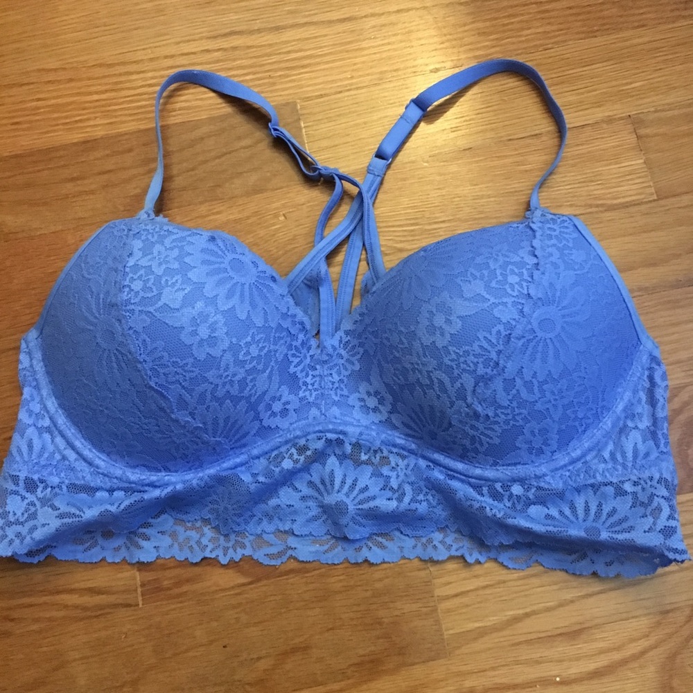 Blue Lace Wireless Bralette from Pink by VS